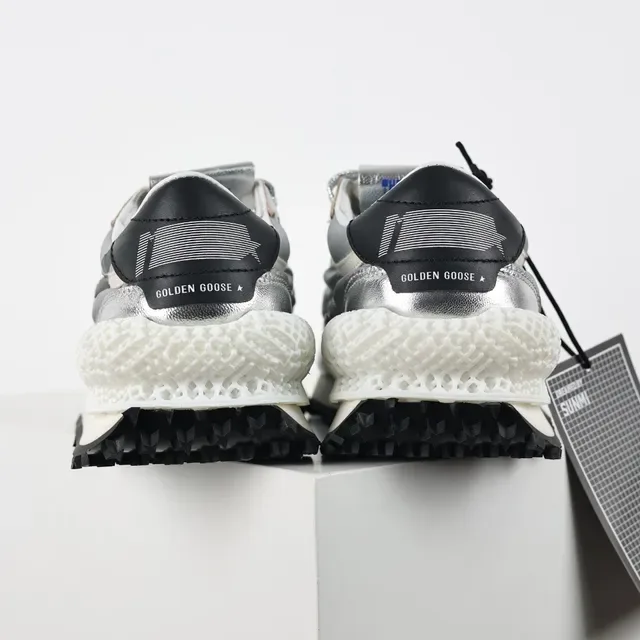 Golden Goose Argent Noir Métallique Supérieur Logo Étoile Lifestyle Sneakers 8