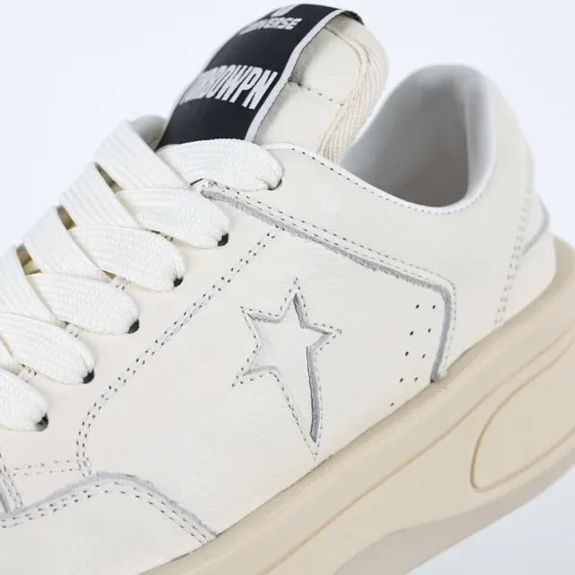 Golden Goose Logo Estrela Off-White Couro Plataforma Estilo de Vida Tênis 6