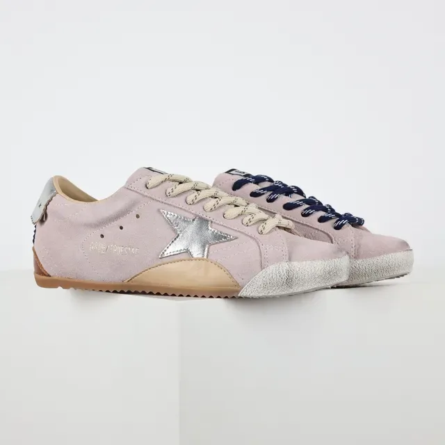 Golden Goose Super-Star Dusty Pink Suede Lifestyle Sneakers 3