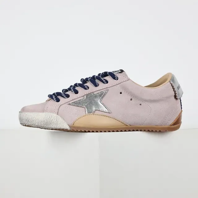 Golden Goose Super-Star Dusty Pink Suede Lifestyle Sneakers 9