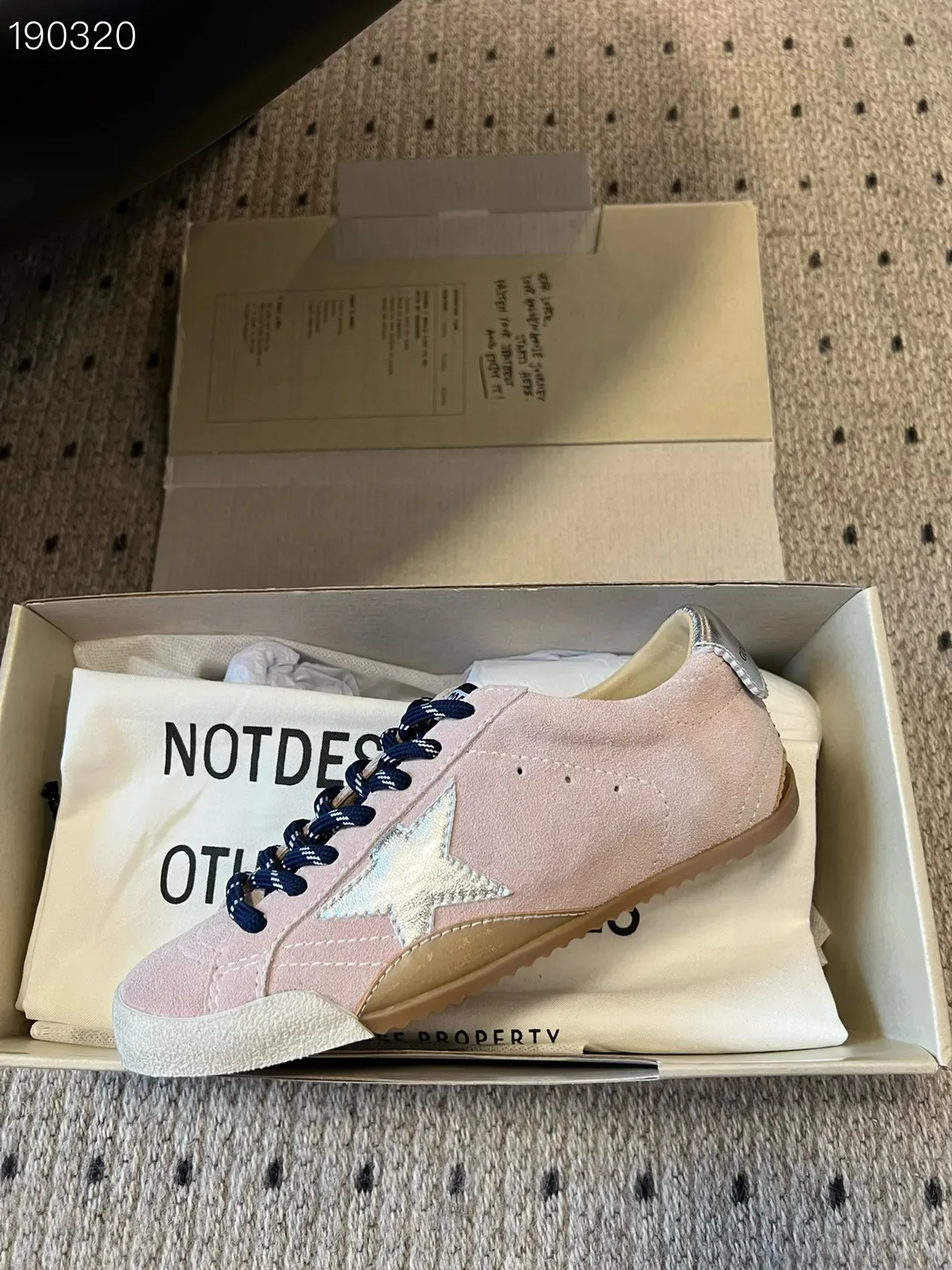 Golden Goose Super-Star Dusty Pink Suede Lifestyle Sneakers 6