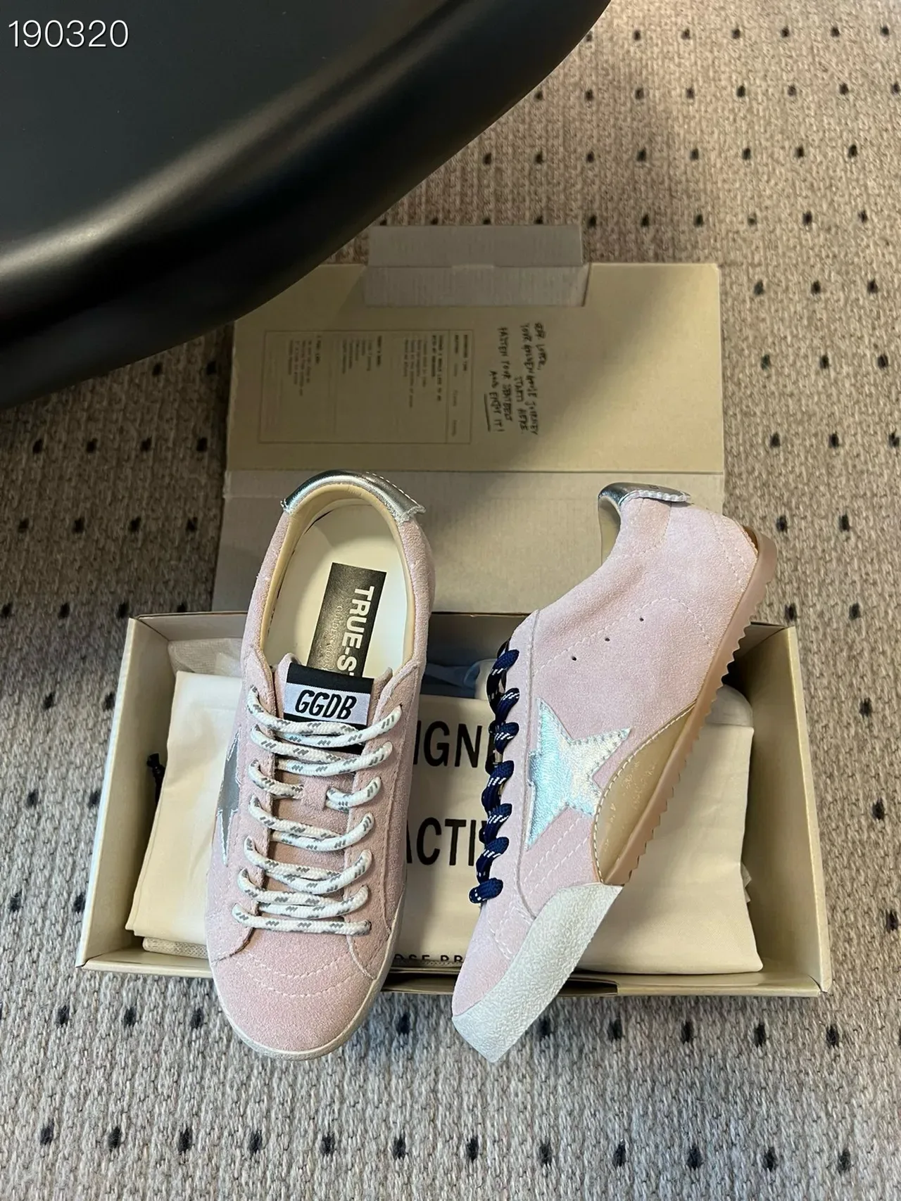 Golden Goose Super-Star Dusty Pink Suede Lifestyle Sneakers 8