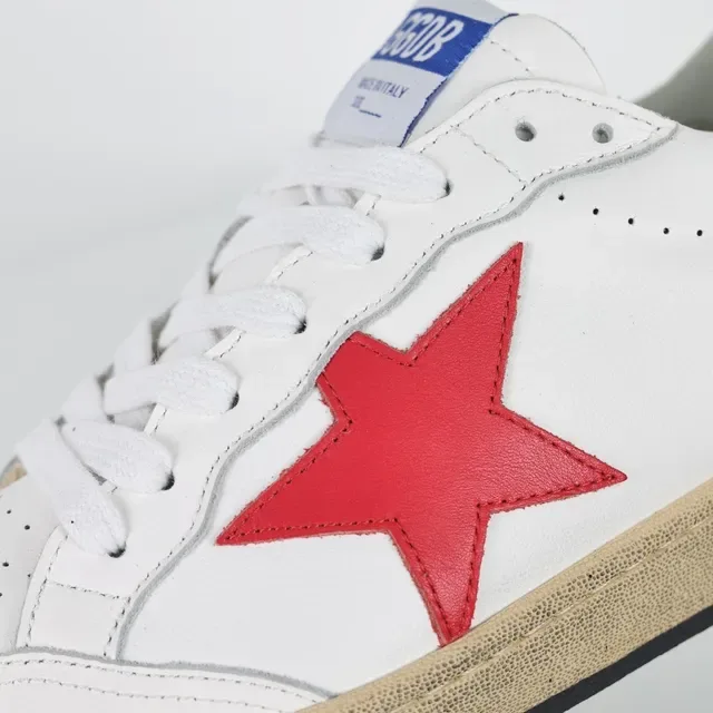 Golden Goose Super-Star White Red Blue sneakers lifestyle 6