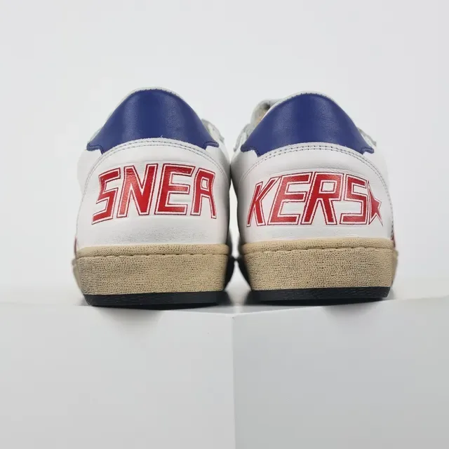 Golden Goose Super-Star White Red Blue sneakers lifestyle 8
