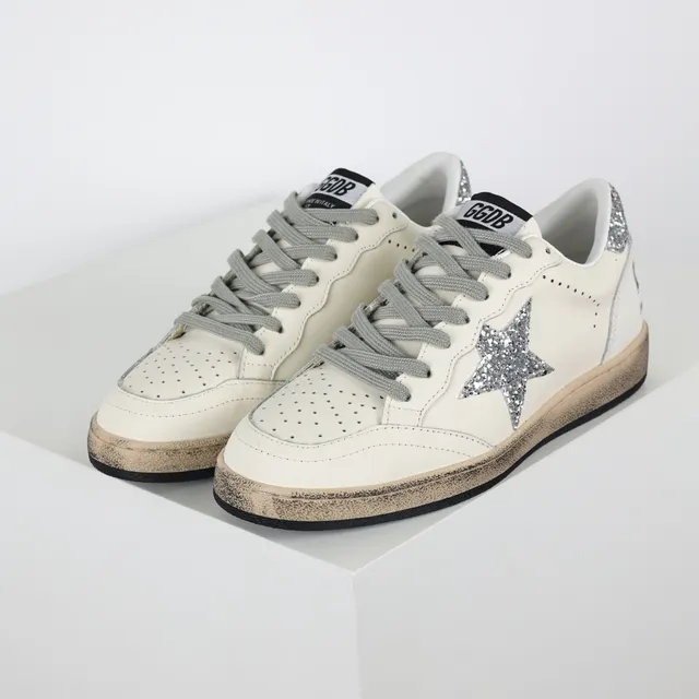 Golden Goose Superstar Off-White Glitter Star Lifestyle Sneakers 2
