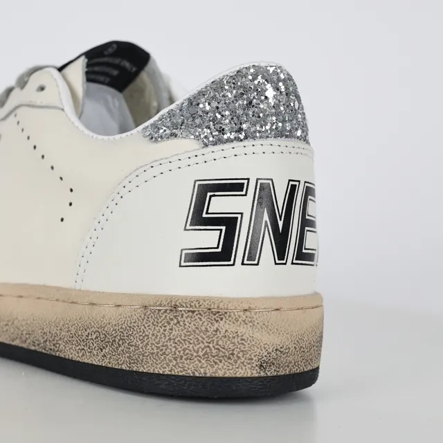 Golden Goose Superstar Off-White Glitter Star Lifestyle Sneakers 4