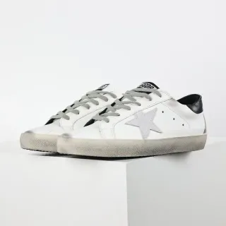 Golden Goose Superstar White Distressed Leather Lifestyle Sneakers