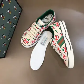 Gucci Ace Apple-Print Canvas Lifestyle Sneakers