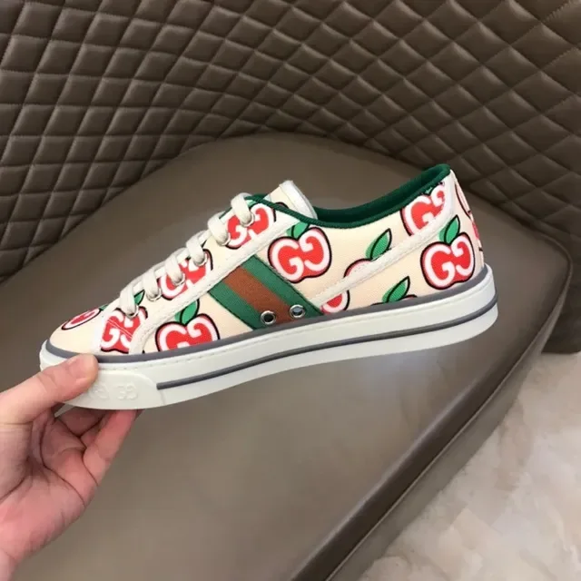 Gucci Ace Apple-Print Canvas Lifestyle Sneakers 6