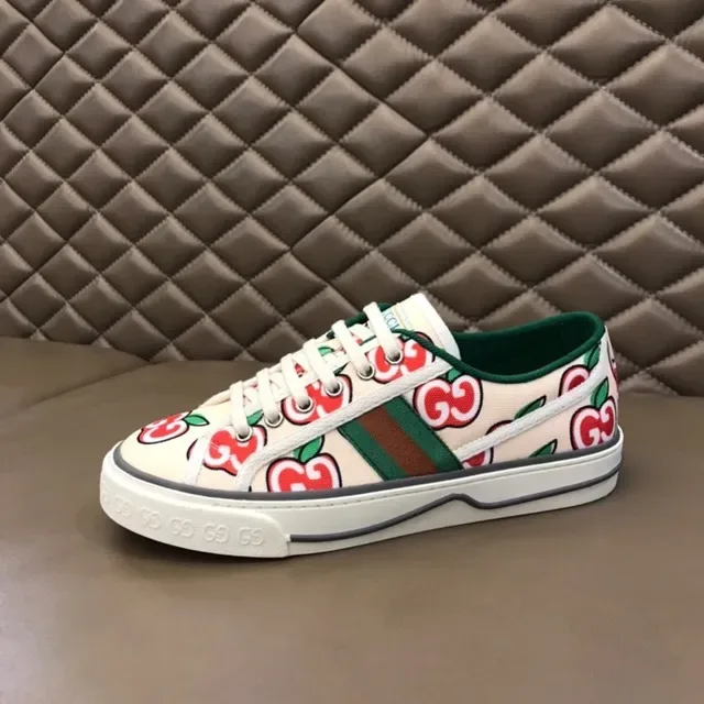 Gucci Ace Apple-Print Canvas Lifestyle Sneakers 7