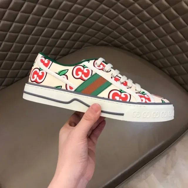Gucci Ace Apple-Print Canvas Lifestyle Sneakers 8