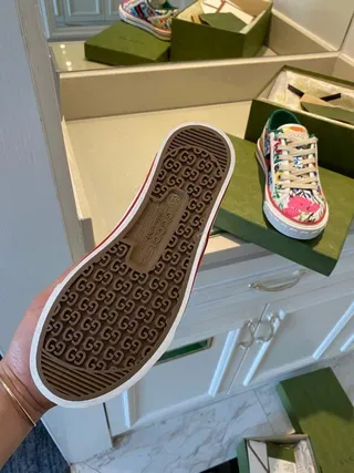 Gucci Ace Floral Print Web Stripe Lifestyle Sneakers 9