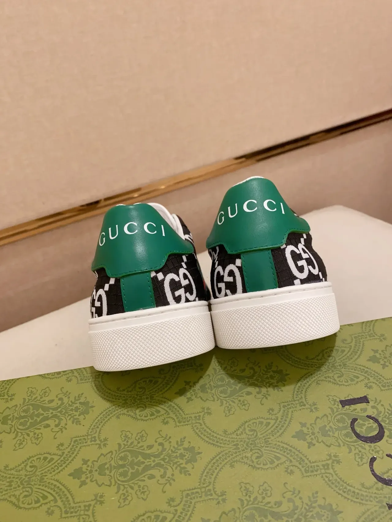 Gucci Ace GG Monogram Web Stripe Bee Lifestyle Sneakers 3