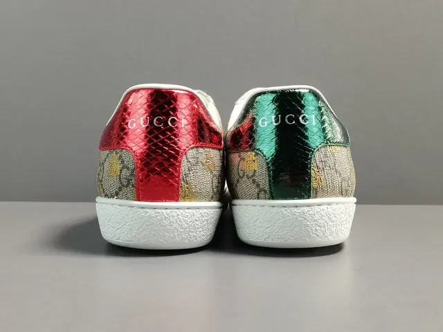 Gucci Ace GG Supreme Beige Green Red Web Tênis lifestyle 7