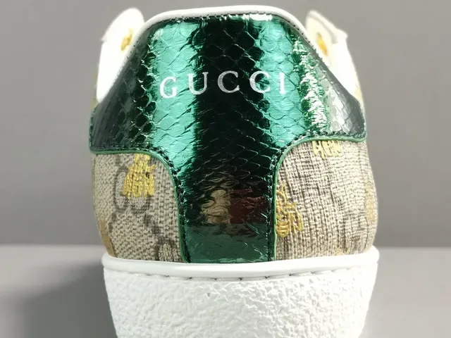 Gucci Ace GG Supreme Beige Green Red Web Tênis lifestyle 12