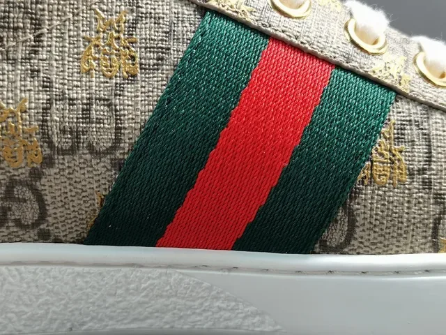 Gucci Ace GG Supreme Beige Green Red Web Tênis lifestyle 14