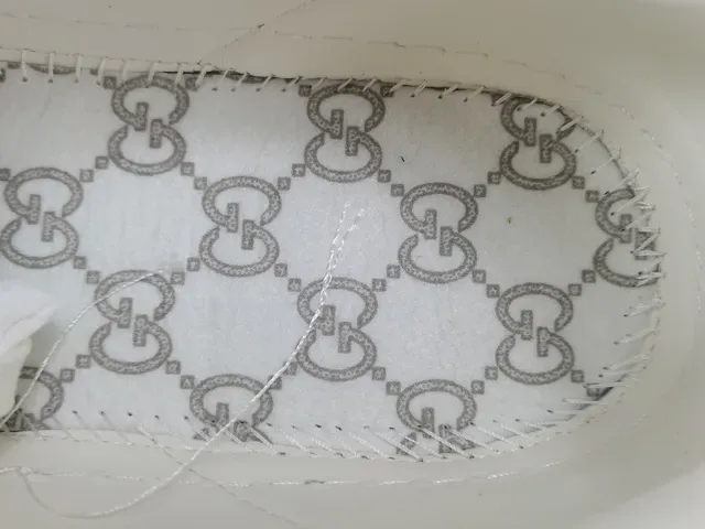 Gucci Ace Perforated Logo White Lifestyle Sneakers 10