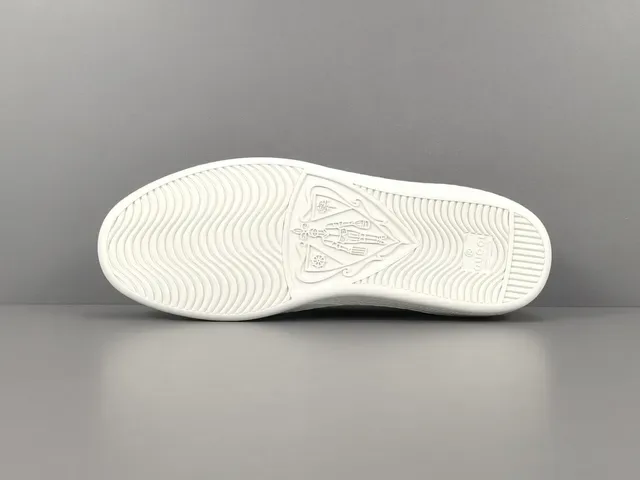 Gucci Ace Perforated Logo White Lifestyle Sneakers 11