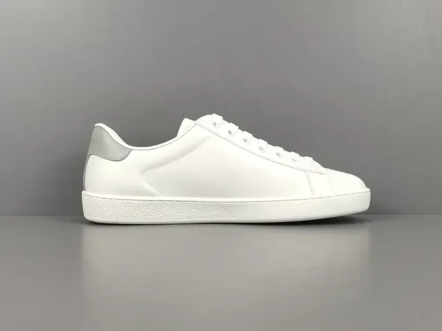 Gucci Ace Perforated Logo White Lifestyle Sneakers 16