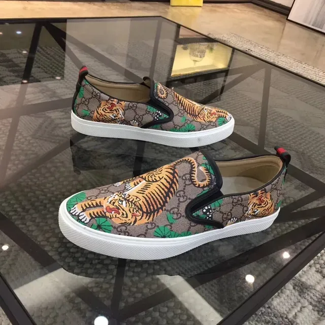 Gucci Ace Slip-On Tiger Print Lifestyle Sneakers 7