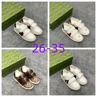 Gucci Ace White Green Low-Top Velcro Strap Lifestyle Sneakers