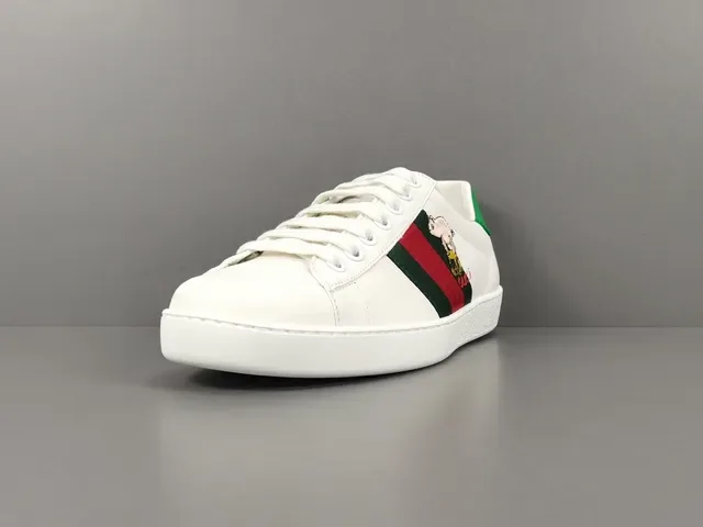 Gucci Ace White Green Red Web Stripe Embroidered Pig Lifestyle Sneakers 11