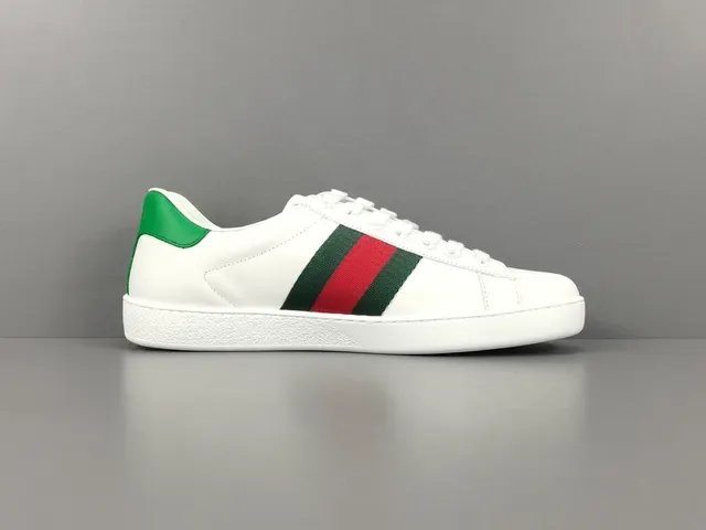 Gucci Ace White Green Red Web Stripe Embroidered Pig Lifestyle Sneakers 18
