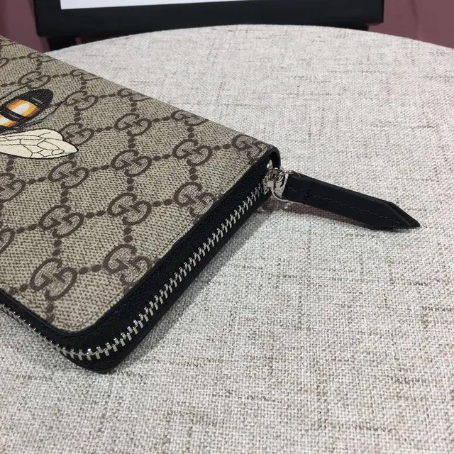 Gucci Bee Motif GG Monogram Carteira longa 5