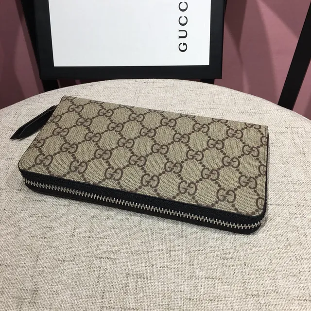 Gucci Bee Motif GG Monogram Carteira longa 6
