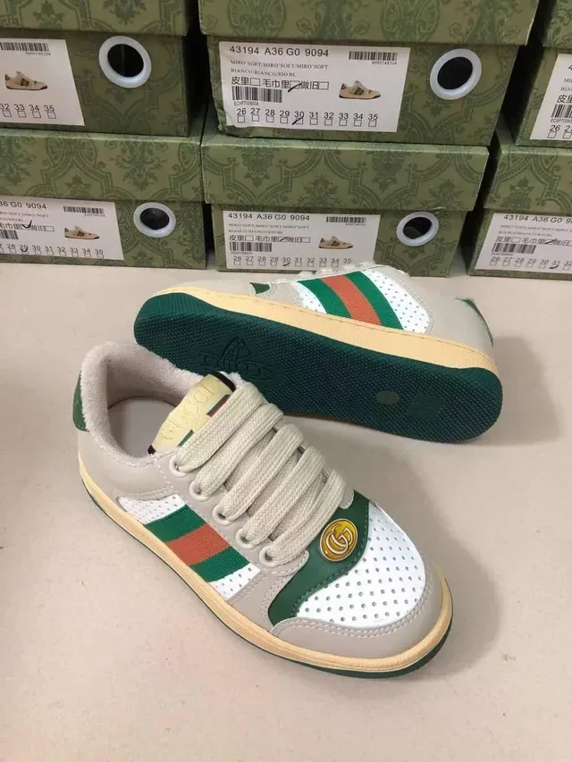 Gucci Beige Multicolor Low-Top Web Stripe Lifestyle Sneakers 8
