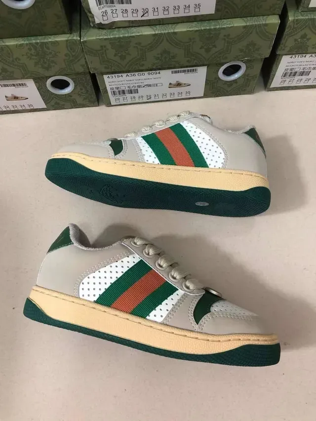 Gucci Beige Multicolor Low-Top Web Stripe Lifestyle Sneakers 10