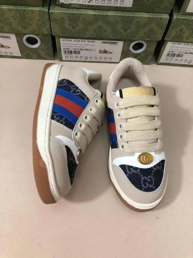 Gucci Beige Multicolor Low-Top Web Stripe Lifestyle Sneakers 13