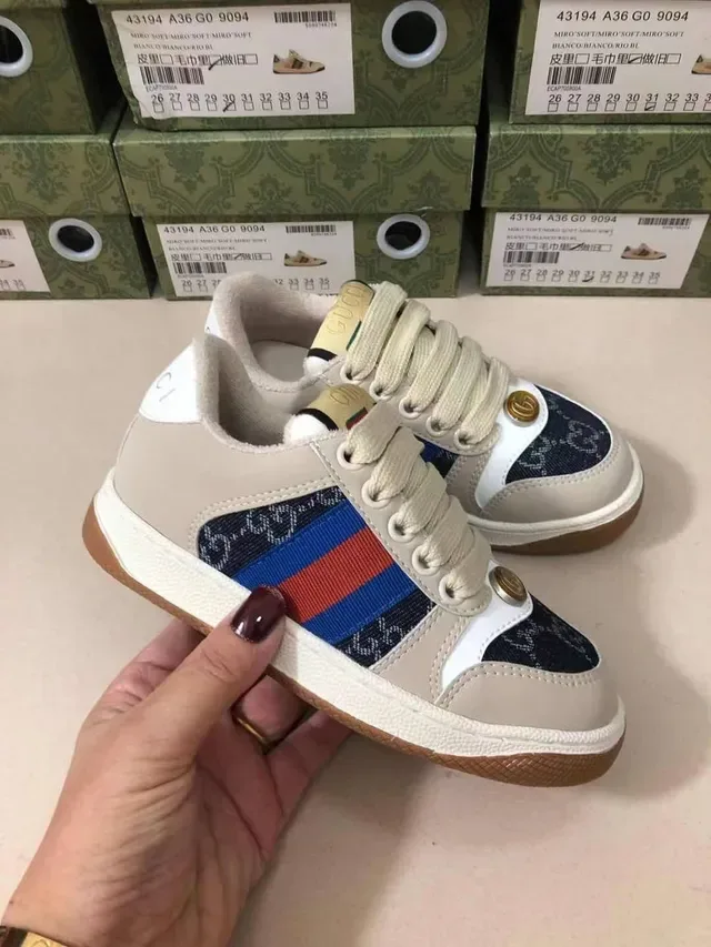 Gucci Beige Multicolor Low-Top Web Stripe Lifestyle Sneakers 16