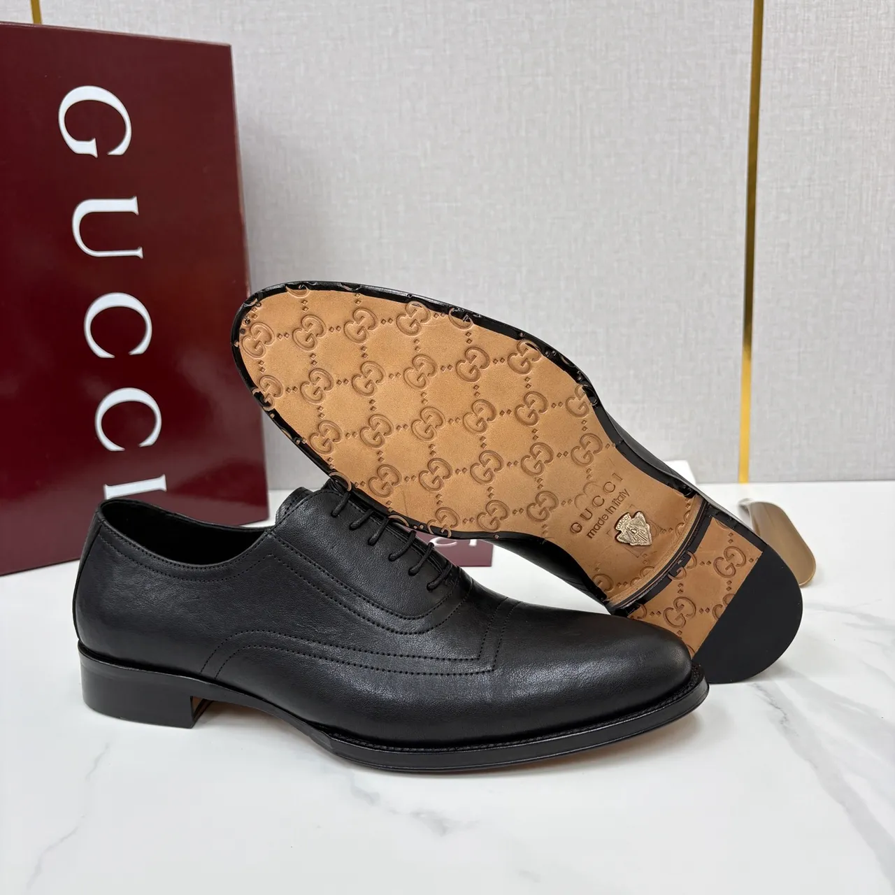 Gucci Sapatos Oxford com Ponta de Tapa Preta 3