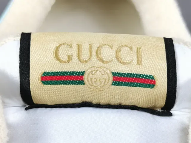 Gucci Blue Beige GG Monogram Canvas Color-Blocked Upper Lifestyle Sneakers 5