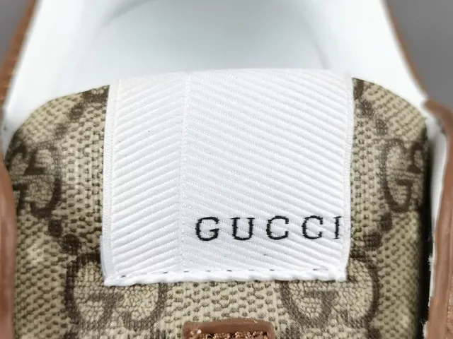Gucci Brown Beige GG Monogram Canvas Leather Overlays Lifestyle Sneakers 4