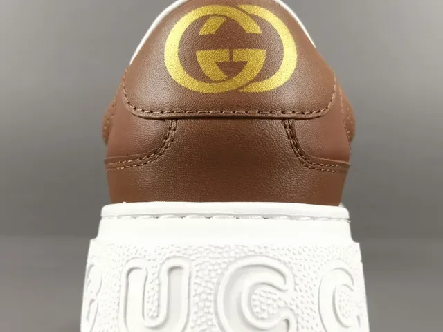 Gucci Brown Beige GG Monogram Canvas Leather Overlays Lifestyle Sneakers 6