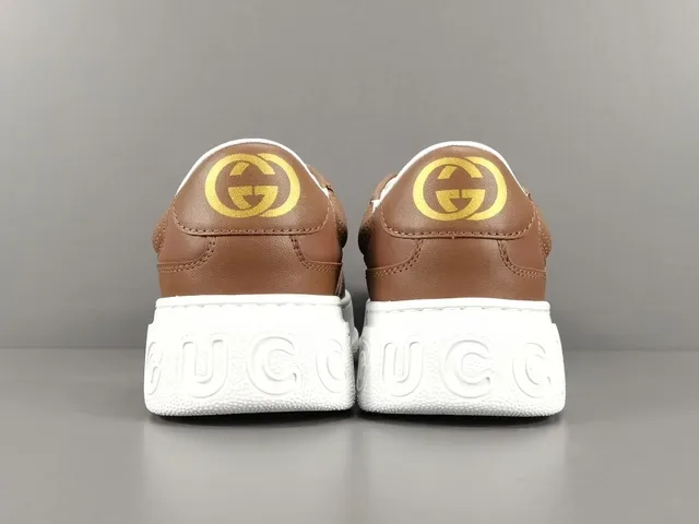 Gucci Brown Beige GG Monogram Canvas Leather Overlays Lifestyle Sneakers 17
