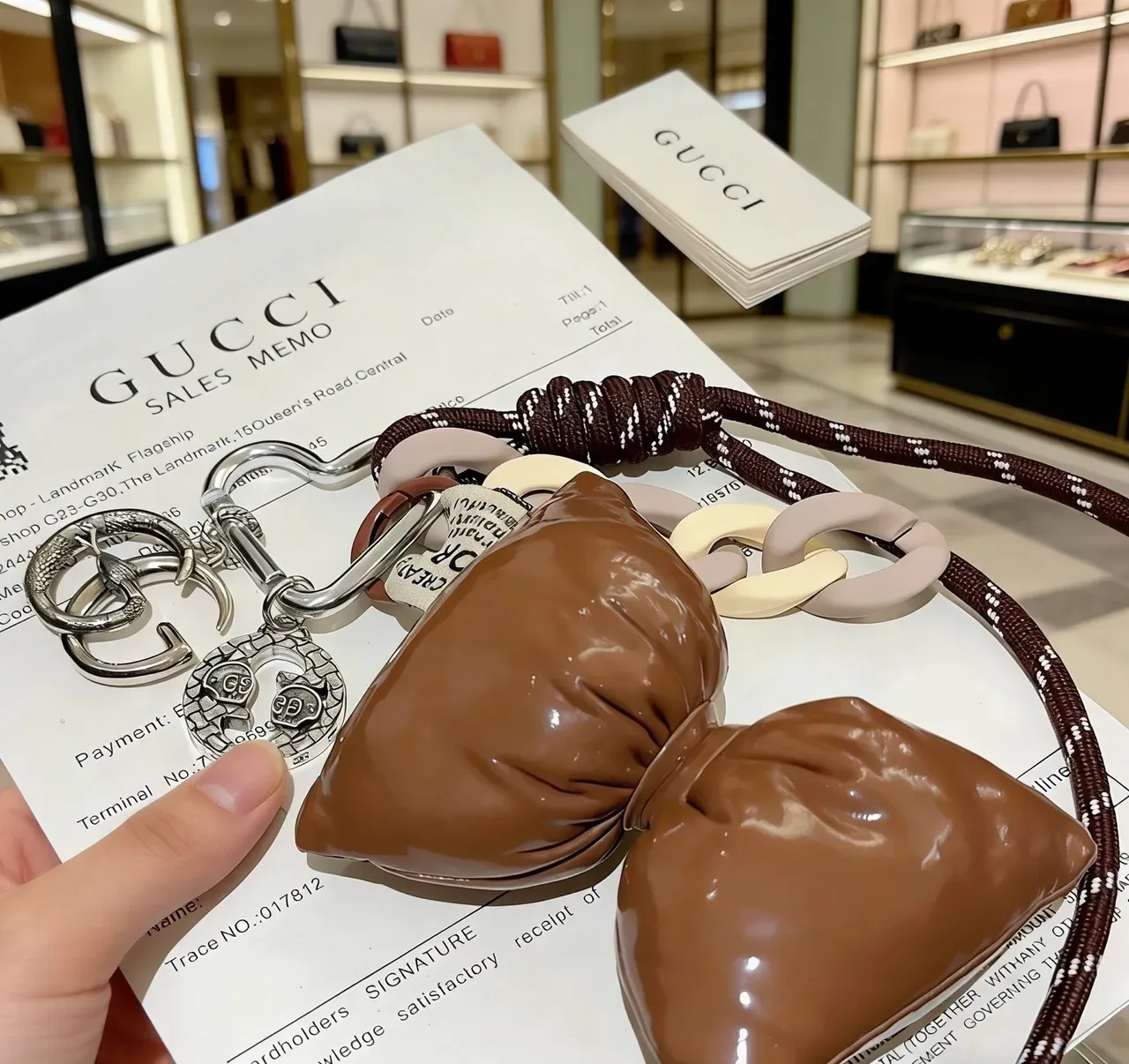 Gucci Brown Silver Snake-Motif Interlocking G Jewelry 3