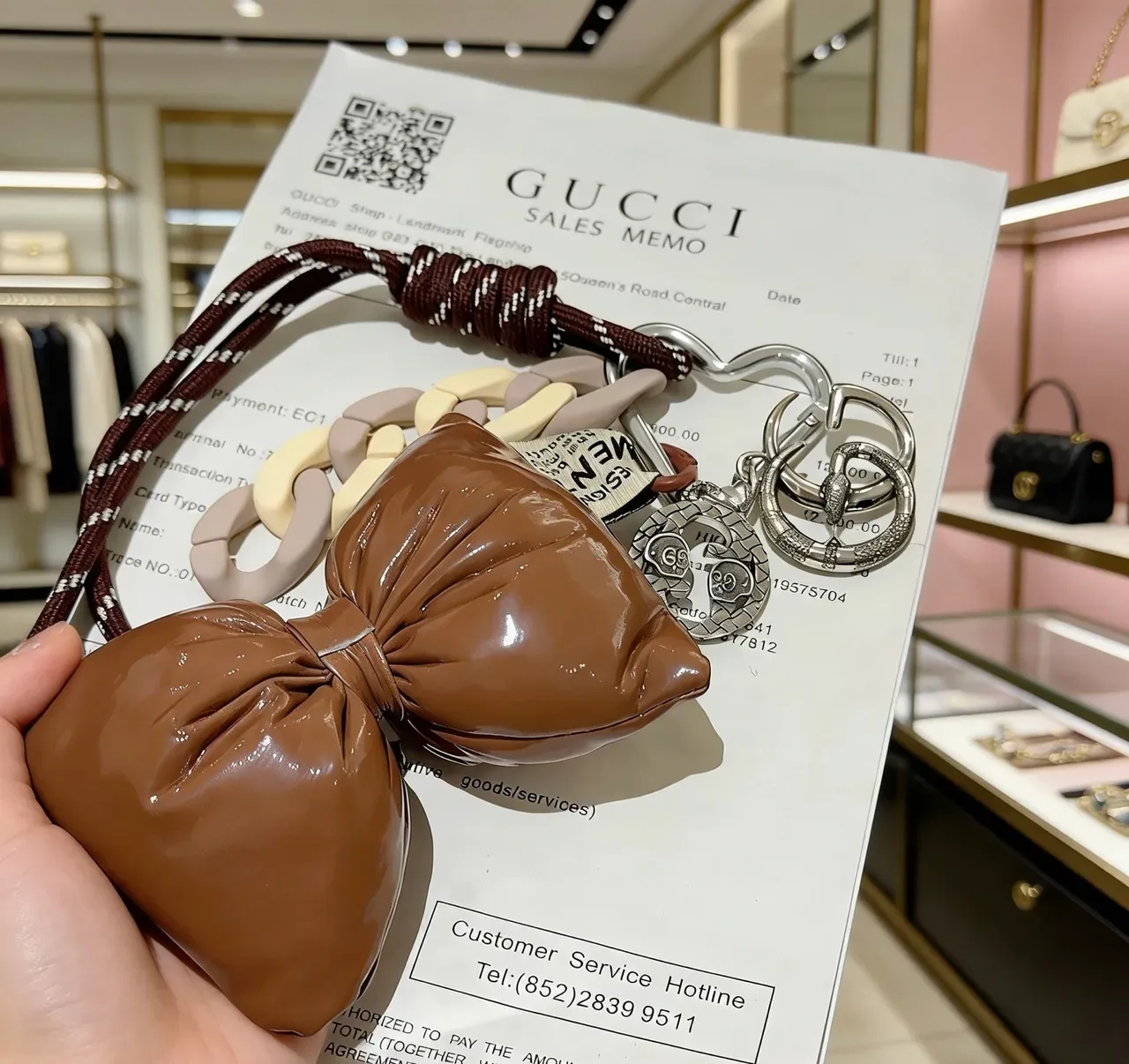Gucci Brown Silver Snake-Motif Interlocking G Jewelry 5