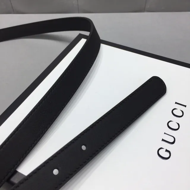Gucci Floral Buckle Black Leather Belt 7