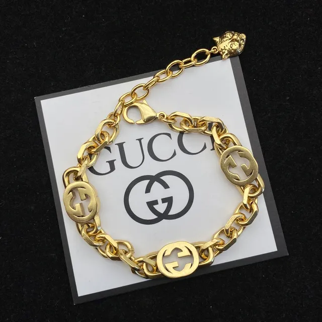 Gucci GG Marmont Gold Chain Interlocking G Motifs Necklace 4