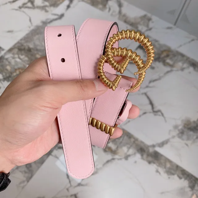 Gucci GG Marmont Pink Leather Belt 4
