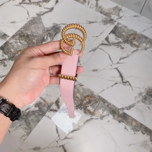 Gucci GG Marmont Pink Leather Belt 9