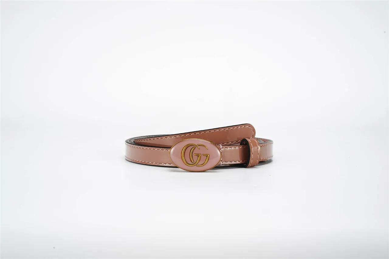 Gucci GG Marmont Pink Patent Leather Belt 4