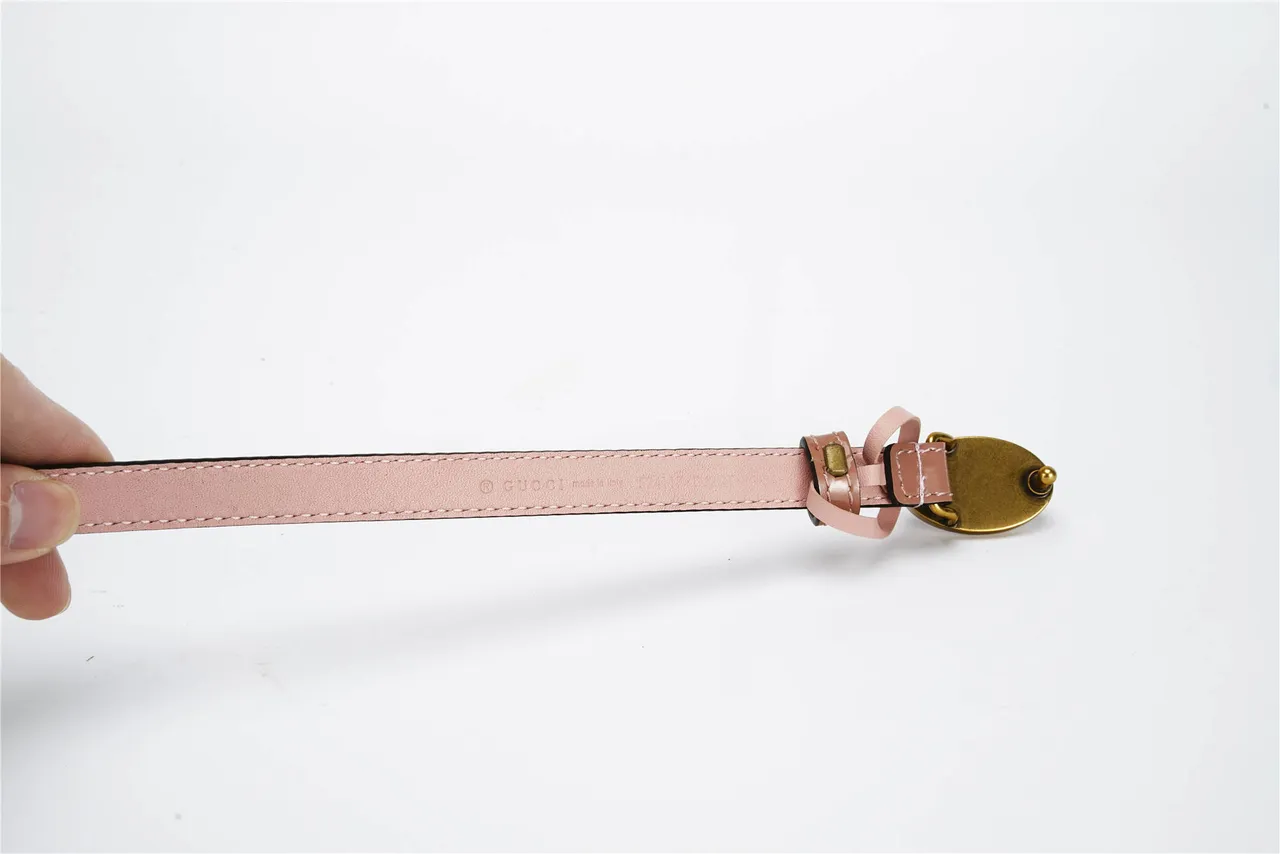Gucci GG Marmont Pink Patent Leather Belt 8