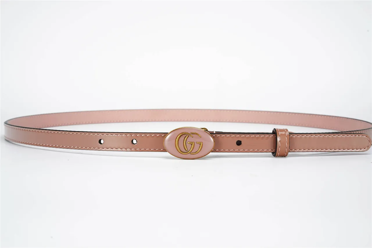 Gucci GG Marmont Pink Patent Leather Belt 9