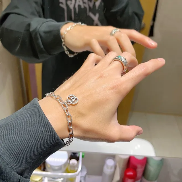 Gucci GG Marmont Twisted Rope-Link Silver Bracelet 2