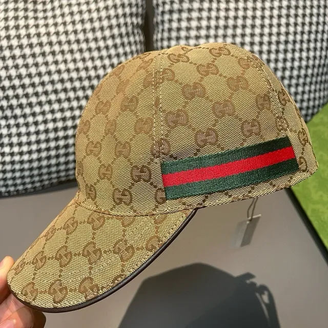 Gucci GG Supreme Monogram Web Stripe Baseball Cap 5