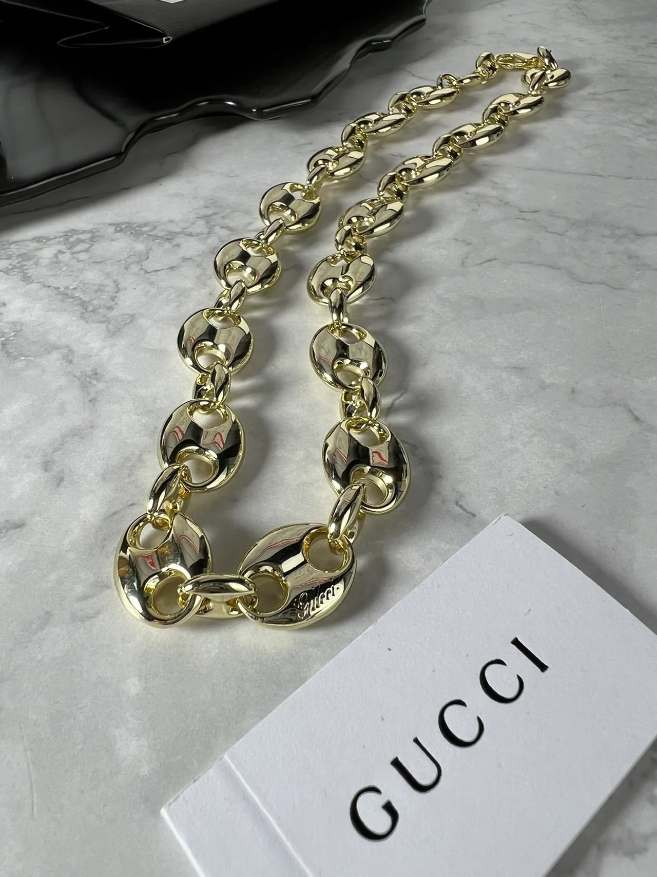 Gucci Gold Oval-Link Chain Necklace 5